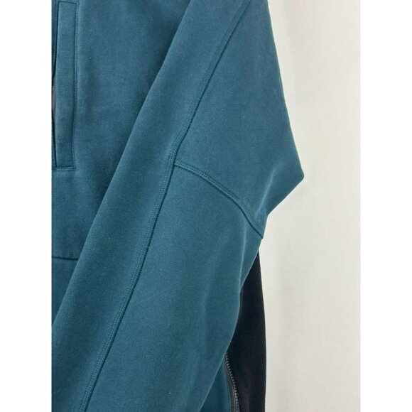 Lululemon Men's Large Jacket Teal/Black Hoodie Full Zip Long Sleeve - Picture 14 of 16